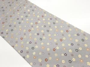 花唐草模様織出し袋帯